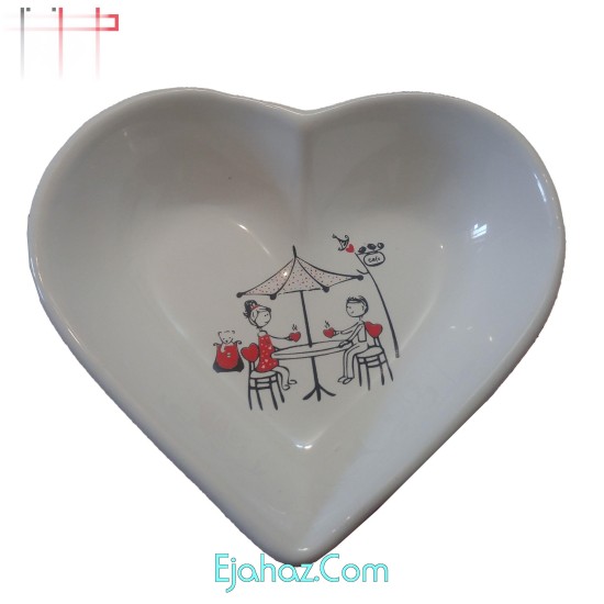 سرویس صبحانه خوری 14 پارچه طرح قلب کد 2203 سرویس صبحانه خوری 14 پارچه طرح قلب کد 2203