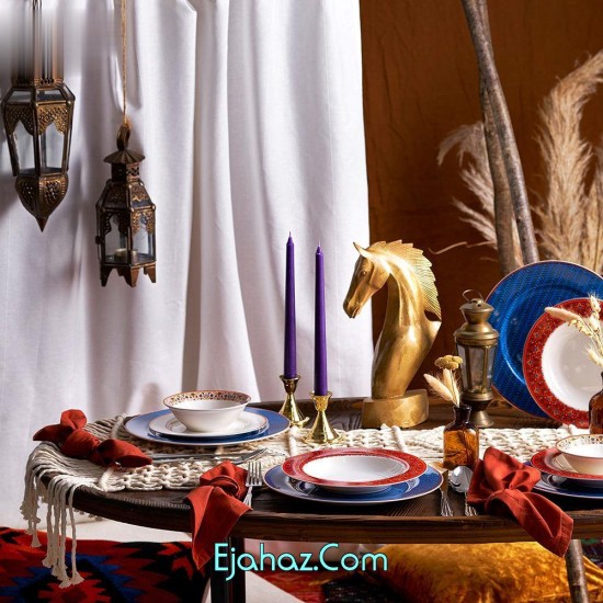 سرویس غذاخوری چینی 24 پارچه کاراجا ترکیه مدل SUVARI سرویس غذاخوری چینی 24 پارچه کاراجا ترکیه مدل SUVARI