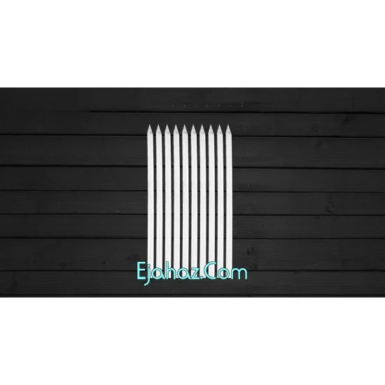 سیخ استیل تتیس مدل SHS-17 بسته 10 عددی ذغالی