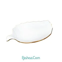 دیس لیمون چینی طرح برگ خط طلا مدل M3