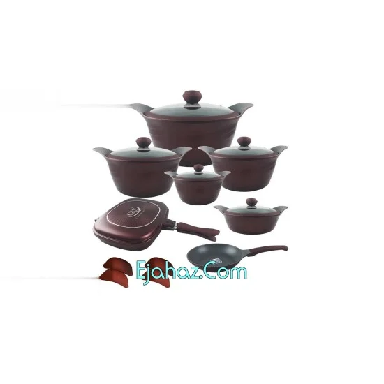 قابلمه گرانیت 17 پارچه سی اند اس مدل Twiset قابلمه گرانیت 17 پارچه سی اند اس مدل Twiset
