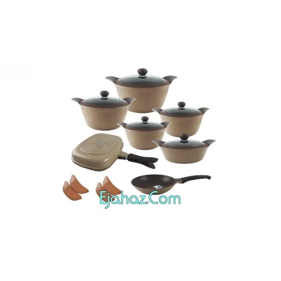 قابلمه گرانیت 17 پارچه سی اند اس مدل Twiset قابلمه گرانیت 17 پارچه سی اند اس مدل Twiset