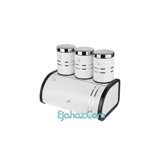 سرویس ست آشپزخانه 4 پارچه شفق مدل Bread Canister