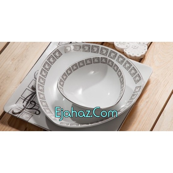 سرویس غذاخوری کد 2380 N3 بیوتی طرح فلت چینی تقدیس 12 نفره سرویس غذاخوری کد 2380 N3 بیوتی طرح فلت چینی تقدیس 12 نفره
