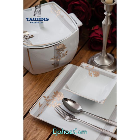 سرویس غذاخوری کد 40318 N2 باراباس طرح فلت چینی تقدیس 12 نفره سرویس غذاخوری کد 40318 N2 باراباس طرح فلت چینی تقدیس 12 نفره