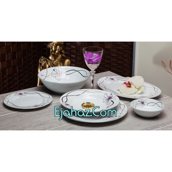 سرویس غذاخوری کد 60104 R3 آلانیا طرح کوئین چینی تقدیس 12 نفره سرویس غذاخوری کد 60104 R3 آلانیا طرح کوئین چینی تقدیس 12 نفره