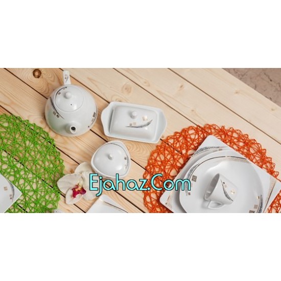 سرویس غذاخوری کد 70081 A2 گوهرشاد طرح مونیکا چینی تقدیس 6 نفره سرویس غذاخوری کد 70081 A2 گوهرشاد طرح مونیکا چینی تقدیس 6 نفره