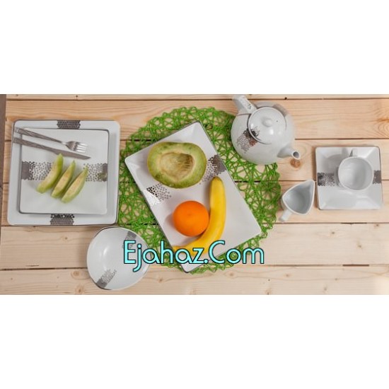 سرویس غذاخوری کد B1670 کادنزا طرح فیوچر چینی تقدیس 12 نفره سرویس غذاخوری کد B1670 کادنزا طرح فیوچر چینی تقدیس 12 نفره