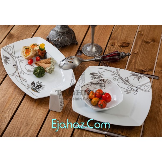سرویس غذاخوری کد B906 216 1 گلنوش طرح کوئین چینی تقدیس 12 نفره سرویس غذاخوری کد B906 216 1 گلنوش طرح کوئین چینی تقدیس 12 نفره