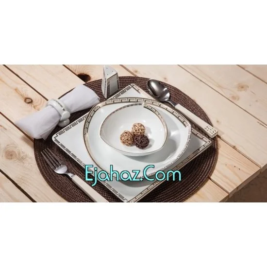 سرویس غذاخوری  کد C  97 14062 1 مهرآفرین طرح فیوچر چینی تقدیس 6 نفره