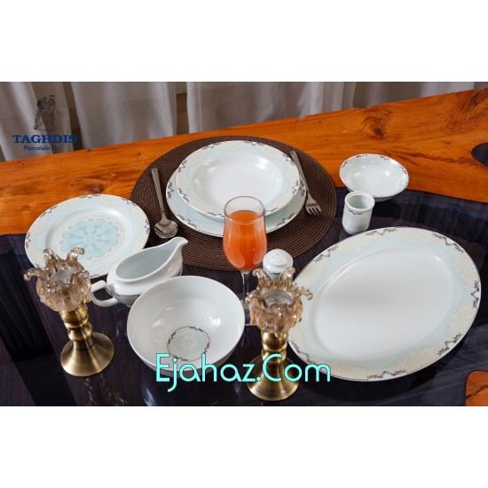 سرویس غذاخوری کد C 98 110003 A یزدان طرح گرد چینی تقدیس سرویس غذاخوری کد C 98 110003 A یزدان طرح گرد چینی تقدیس
