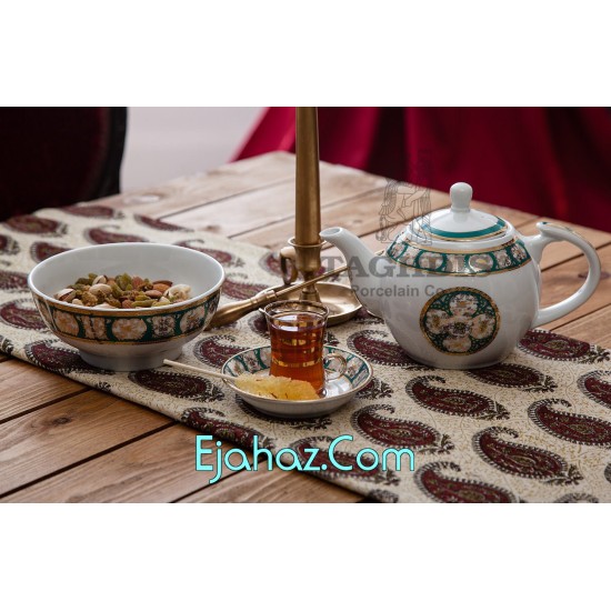 کد 40007 R2 قوری هاوین سبز طرح گرد چینی تقدیس کد 40007 R2 قوری هاوین سبز طرح گرد چینی تقدیس