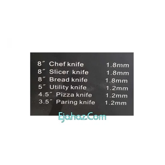 ست چاقو آشپزخانه 7 پارچه کیچن لاین مدل KL استیل