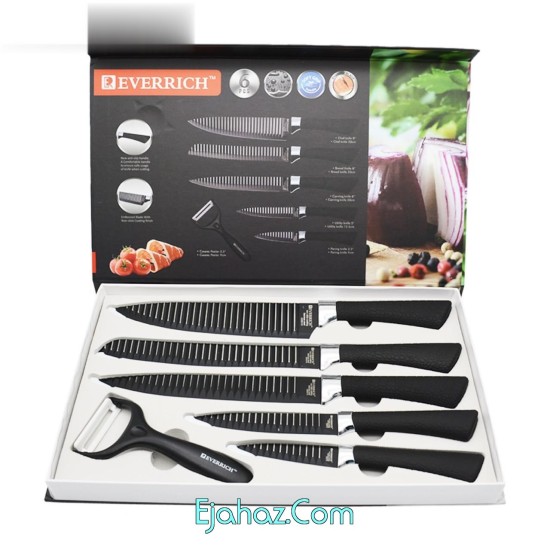 ست چاقوی آشپزخانه 6 پارچه اوریچ مدل ER-0158A استیل