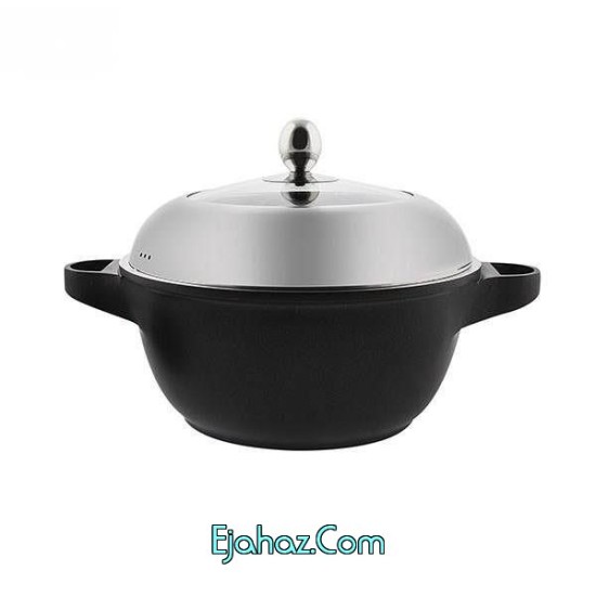 قابلمه استیل شیشه برایتون کد 3232 سایز 32 قابلمه استیل شیشه برایتون کد 3232 سایز 32