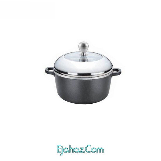 قابلمه استیل شیشه برایتون کد 3328 سایز 28 قابلمه استیل شیشه برایتون کد 3328 سایز 28