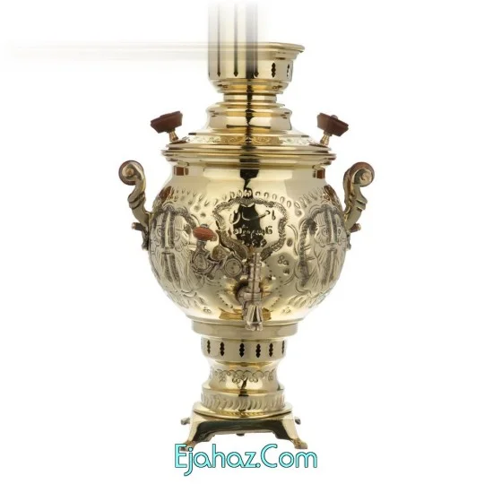 سماور ذغالی مدل ماهان ظرفیت 4 لیتر