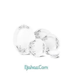 سرویس غذاخوری آرکوپال مقصود 25 پارچه آیروپال  طرح استیما مشکی گرد