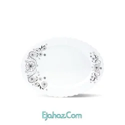 سرویس غذاخوری آرکوپال مقصود 25 پارچه آیروپال  طرح استیما مشکی گرد