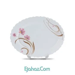 سرویس 6 نفره آیروپال 25 پارچه طرح صنم صورتی گرد