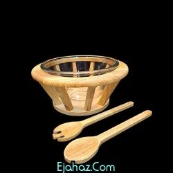 سوفله خوری چوبی چهار تایی پاسارگاد