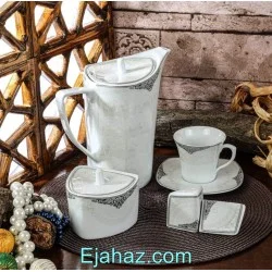 سرویس غذاخوری 12 نفره 105 پارچه چینی پردیس کاشان قالب پاریس سوناتا پلاتین 2009A