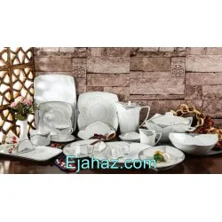 سرویس غذاخوری 12 نفره 105 پارچه چینی پردیس کاشان قالب پاریس سوناتا پلاتین 2009A