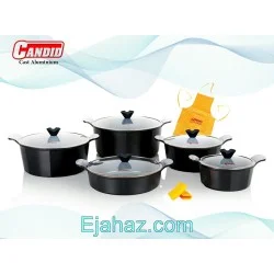 سرویس قابلمه گرانیتی کاندید اسکار 10 پارچه مشکی