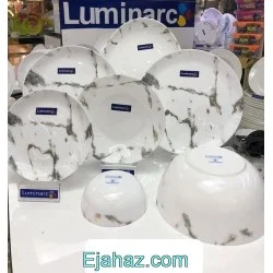 سرویس لومینارک دیوالی ماربل طوسی طلایی 26 پارچه