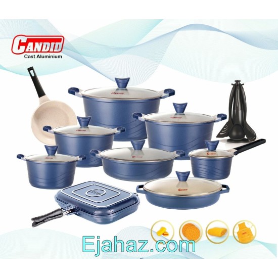 سرویس قابلمه گرانیتی کاندید اوشن 30 پارچه سرمه ای سرویس قابلمه گرانیتی کاندید اوشن 30 پارچه سرمه ای