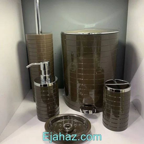 سرویس بهداشتی آکرولیک پرفکت 5 پارچه نسکافه ای