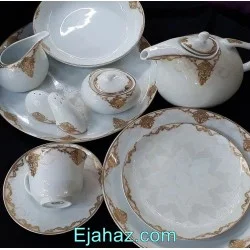 سرویس چینی پردیس هرمس 93 پارچه آرام طلایی 912