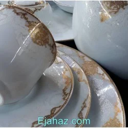 سرویس چینی پردیس هرمس 93 پارچه آرام طلایی 912