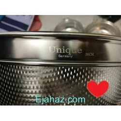 آبکش استیل یونیک لبه ضخیم 9 پارچه