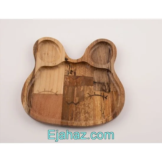 بشقاب کودک چوبی آماهوم خرگوش