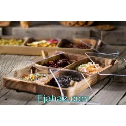 کندی باکس چوبی آماهوم موجی 4 خانه
