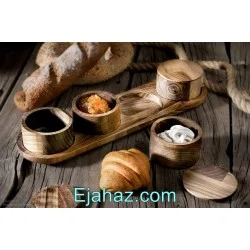 جا ادویه چوبی آماهوم گرد 4 تایی