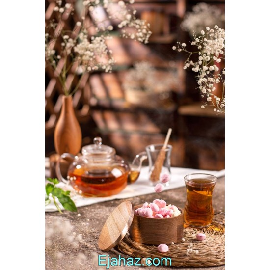 قندان چوبی آماهوم گرد قندان چوبی آماهوم گرد