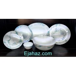 سرویس آرکوپال مقصود 26 پارچه گرد اونیکس سنگ فیروزه ای