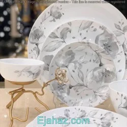 سرویس گلدن اپال دیوالی گلبرگ طوسی 26 پارچه