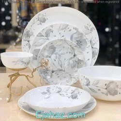 سرویس گلدن اپال دیوالی گلبرگ طوسی 26 پارچه