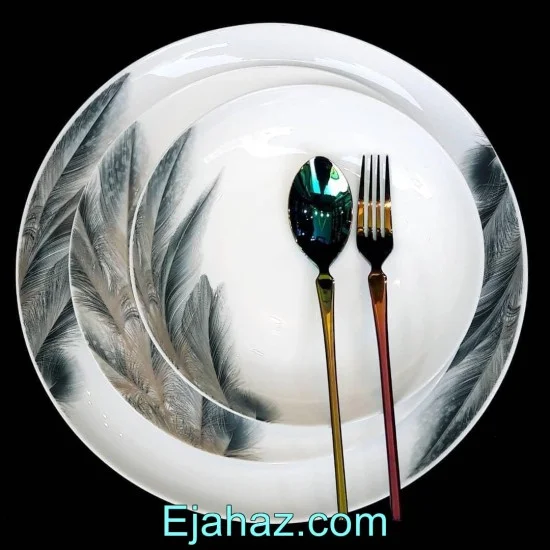 سرویس 26 پارچه گلدن اپال دیوالی فیدر کالر مشکی