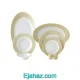 سرویس چینی زرین 28 پارچه غذاخوری رادیانس آداجیو رز