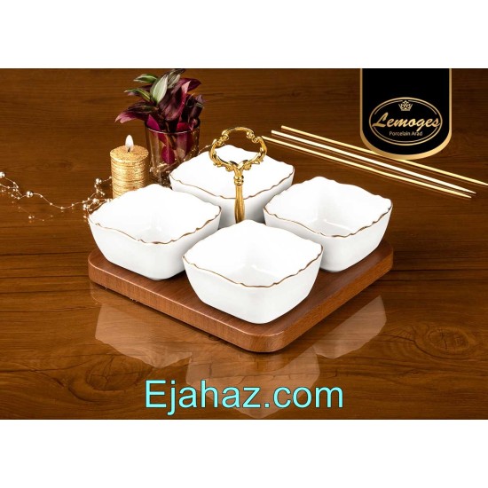 سرویس اردو مربع موج چهارخانه چینی لمون سرویس اردو مربع موج چهارخانه چینی لمون
