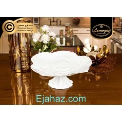 شیرینی خوری رز پایه دار چینی لمون