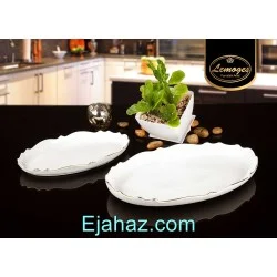 دیس چینی لمون بیضی موج بزرگ