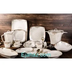 سرویس چینی پردیس ایزابل نیو بن چاینا مگنولیا طلایی 36 پارچه