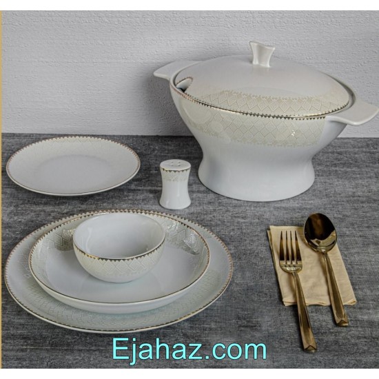 سرویس چینی لورین نومان طلایی 29 پارچه سرویس چینی لورین نومان طلایی 29 پارچه
