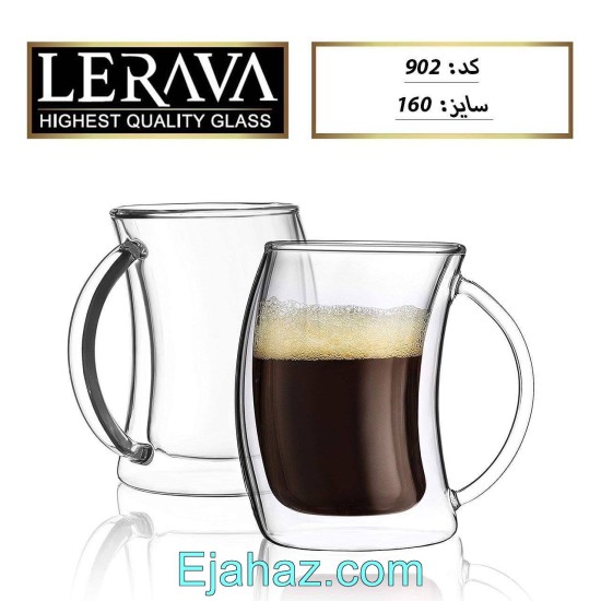 لیوان پیرکس دو جداره دسته دار پنگوئن کوچک لیوان پیرکس دو جداره دسته دار پنگوئن کوچک