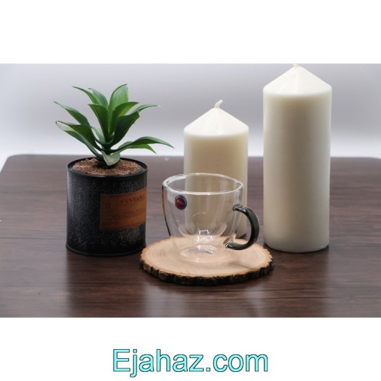 فنجان پیرکس دوجداره بی وی کی 326112 دو عددی دسته رنگی فنجان پیرکس دوجداره بی وی کی 326112 دو عددی دسته رنگی